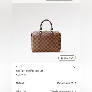 Louis Vuitton Speedy  25